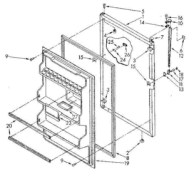 REFRIGERATOR DOOR PARTS