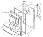 Kenmore 1068376712 refrigerator door parts diagram