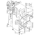 Kenmore 1068668176 cabinet parts diagram