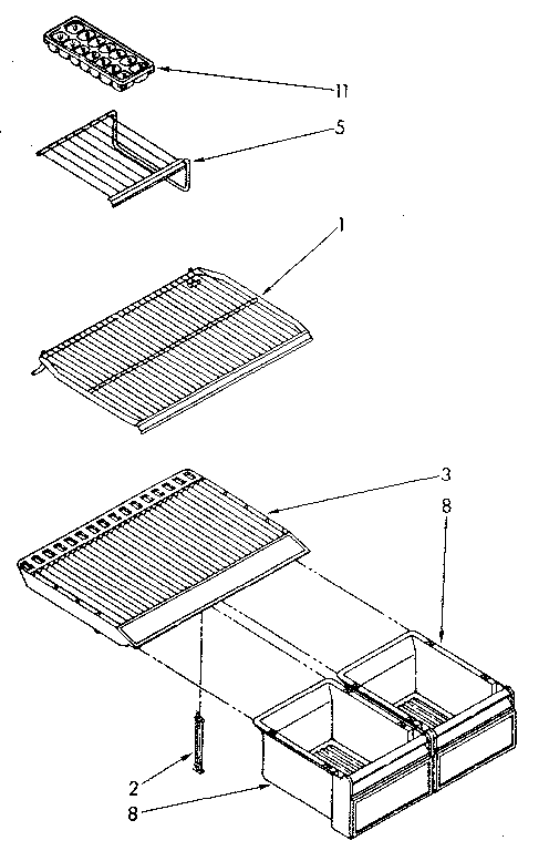 Shelf parts