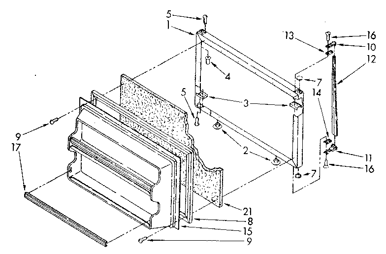 Freezer door parts
