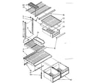 Kenmore 1068678484 shelf parts diagram