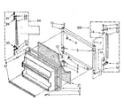 Kenmore 1068678484 freezer door parts diagram