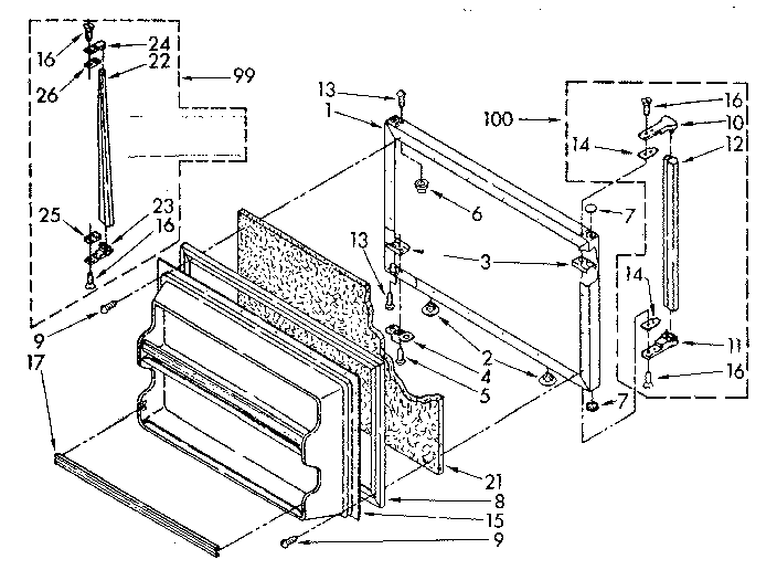 FREEZER DOOR PARTS