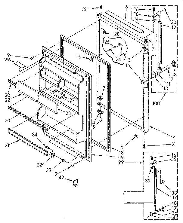 REFRIGERATOR DOOR PARTS