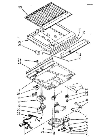 Compartment separator parts