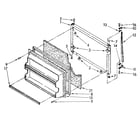 Kenmore 1068768158 freezer door parts diagram