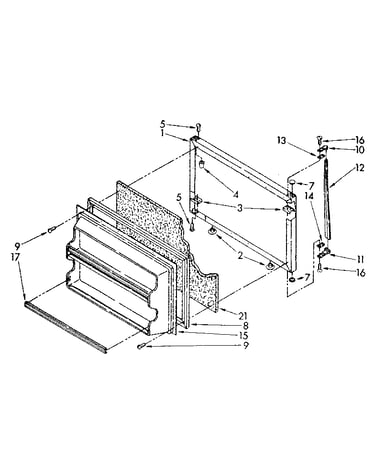 Freezer door parts