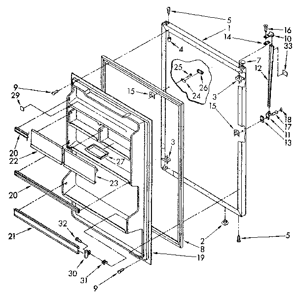 REFRIGERATOR DOOR PARTS
