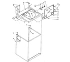 Kenmore 11082403810 top and cabinet parts diagram