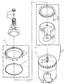 Agitator, basket and tub parts