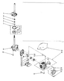 Brake, clutch, gearcase, motor and pump parts