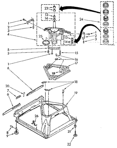 Machine base parts