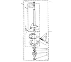 Kenmore 11082403810 brake and drive tube parts diagram