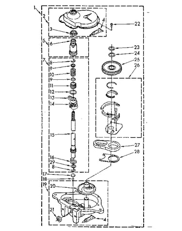 Gearcase parts