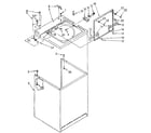 Kenmore 11082405110 top and cabinet parts diagram