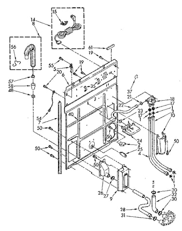 Rear panel parts