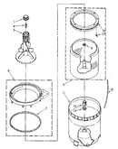 Agitator, basket and tub parts