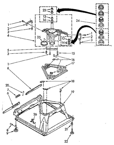 Machine base parts