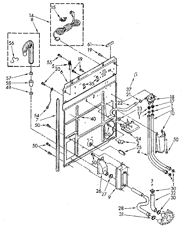 Rear panel parts