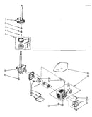 Brake, clutch, gearcase, motor and pump parts