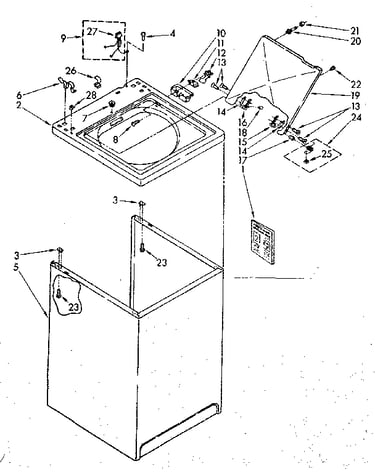 Top and cabinet parts
