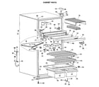 Kenmore 3638385100 cabinet parts diagram