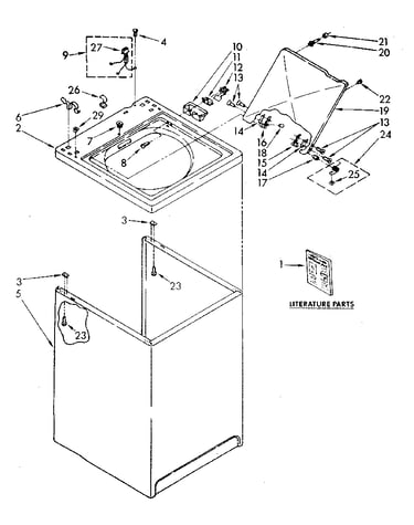 Top and cabinet parts