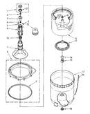 Agitator, basket and tub parts