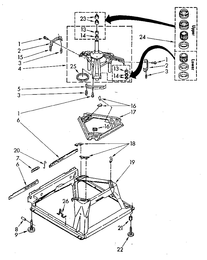 Machine base parts