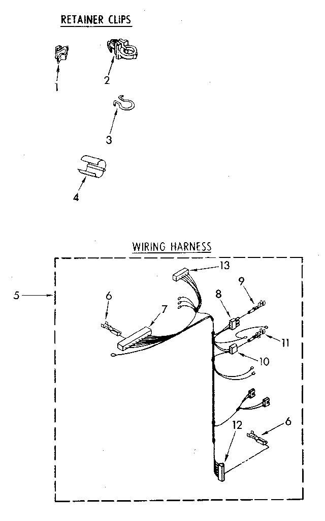 Wiring harness parts