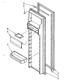 Refrigerator interior door panel parts