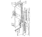 Kenmore 1068576914 refrigerator exterior door panel parts diagram