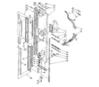 Kenmore 1068576974 freezer exterior door panel parts diagram