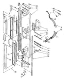 Freezer exterior door panel parts
