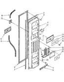 Freezer interior door panel parts