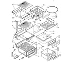 Kenmore 1068576914 refrigerator interior parts diagram