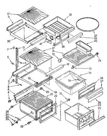 Refrigerator interior parts