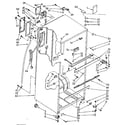 Kenmore 1068676352 cabinet parts diagram