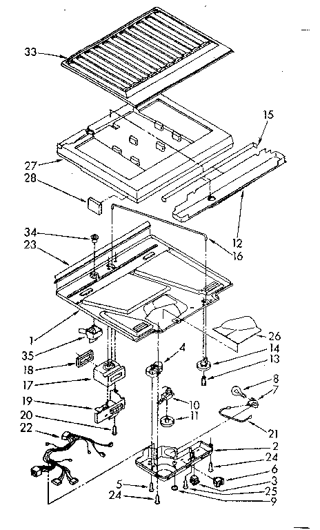 Compartment separator parts