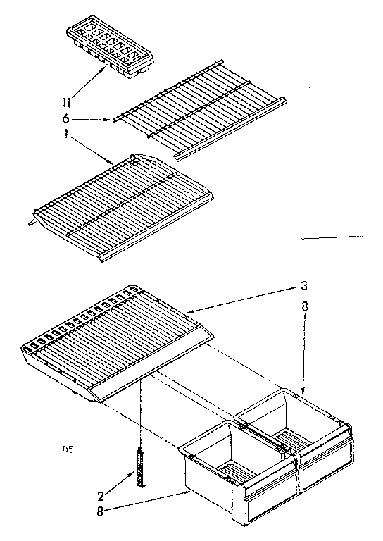 Shelf parts