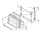 Kenmore 1068676372 freezer door parts diagram