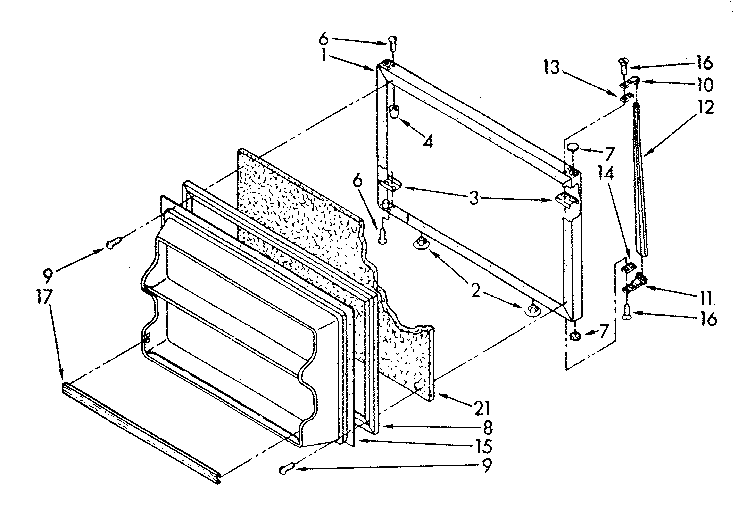 Freezer door parts