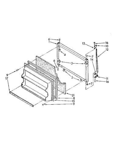 Freezer door parts