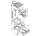 Kenmore 1068768806 shelf parts diagram