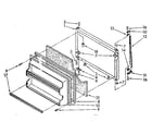 Kenmore 1068768896 freezer door parts diagram