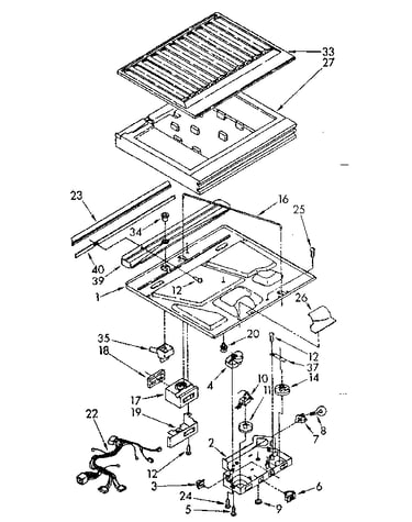 Compartment separator and control parts