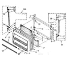 Kenmore 1068770313 freezer door parts diagram