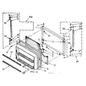 Kenmore 1068770333 freezer door parts diagram
