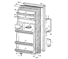 Kenmore 3638384080 door parts diagram